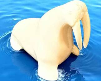 Ed Soolook Signed Walrus Carving 
