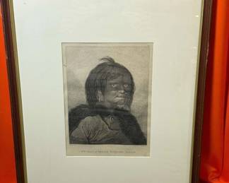 John Webber A Woman of Prince Williams Sound Engraving
