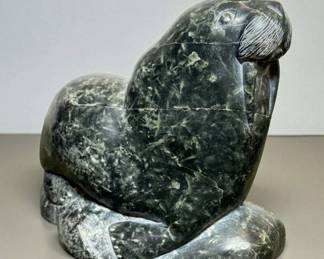 Inuit Signed Soapstone Carving
