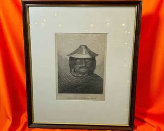 Engraving Titled A Man of Prince Williams Sound by John Webber