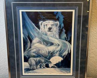 Moonlight Polar Bears by Jody Bergsma
