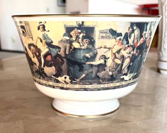 Limited edition Norman Rockwell Gorham bowl