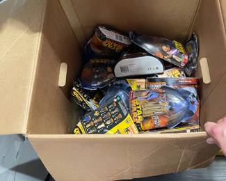 Box of Star Wars figures