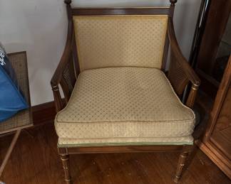 Vintage Caned Arm Chair