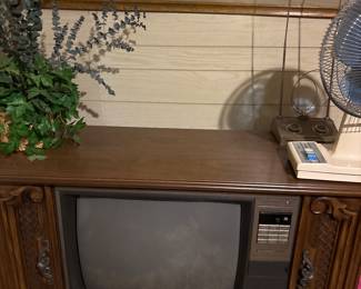 Vintage floor model TV