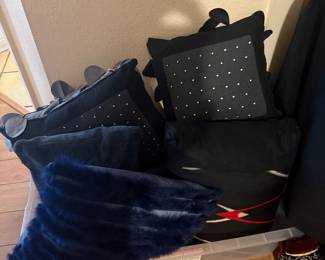 over flow of pillows