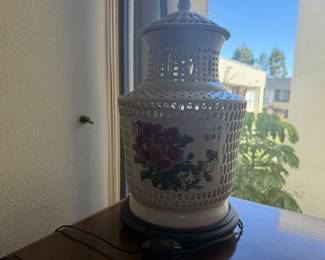 Asian pierced lamp 