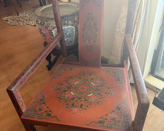 pair .. #2  inalid Asian chairs