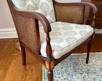 Regency Style Cane Arm Chair