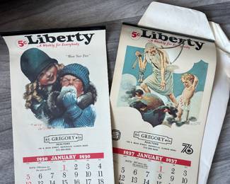 Crazy how these calendars were found and their own envelopes real fresh