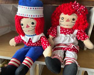 Cloth raggedy ann/andy
