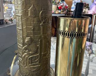 Good brass items good metal items iron items, antique Vintage available at this sale