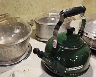 Guardian Service hammered aluminum cookware. These were the precursor to Magnalite. From the 1940s.