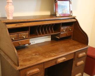 Vintage Roll Top Desk