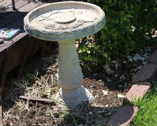 Concrete Birdbath