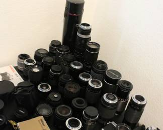 Vintage Camera Lenses & Camera Accessories