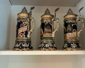 Thorens Music Beer steins parts made in Switzerland 