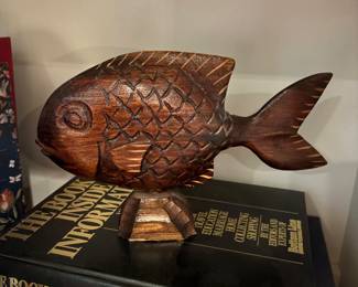 Wooden carved fish 