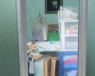 HKM060 - Elegant White Full Length Mirror 