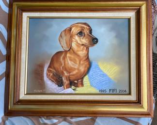 HKM020 - “Fifi” The Dachshund Painting 