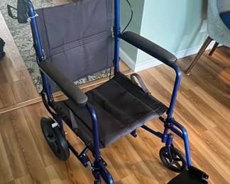 HKM014 Drive Expedition Transport Chair Blue