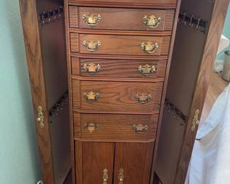 HKM065 - Beautiful Wooden Jewelry Armoire