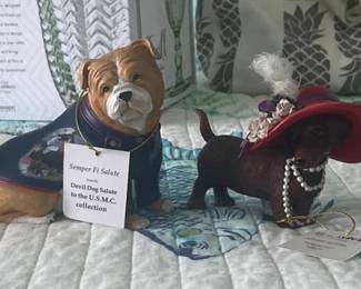 HKM004 Set Of 4 Dog Sculptures From The Hamilton Collection