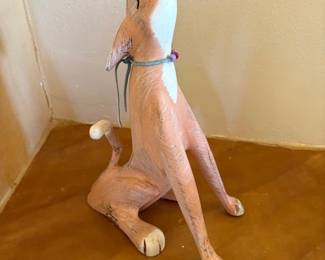 Jorge Rodriguez coyote carving, 1988