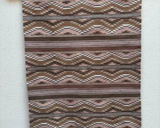 Wide Ruins weaving by Ruth Nelwood, 36" x 24 1/2", with hanger