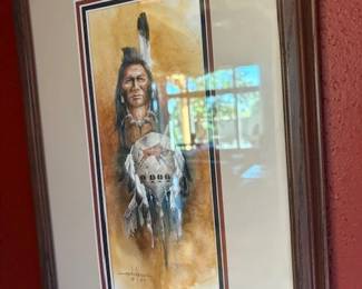 Art Menchego (Santa Ana 1950) watercolor, 2004