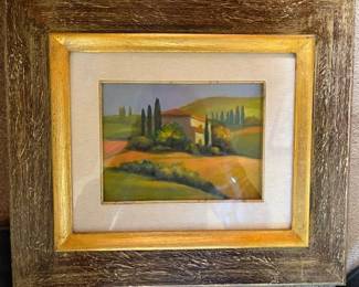 G. Milani 'Paesaggio Toscano' oil