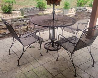 Wrought iron Patio set