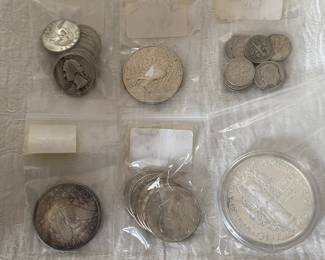 Silver Commemorative and American Coins - priced at sale.