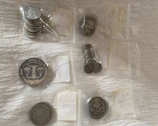 Silver Commemorative and American Coins - priced at sale.