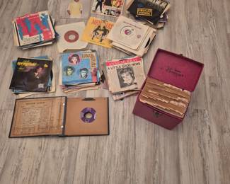 100 of Vintage Records. Some used.
Collectors 45. Never used.