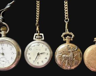 Four Vintage Pocket Watches