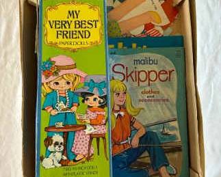 Vintage Paper Dolls Barbie, Skipper, More