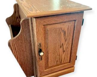 Composite Woos End Side Table With Magazine Rack
