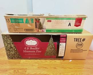 TrimATree 6 Pre Lit Christmas Tree And 4.5 Colorado Pine Pre Lit Christmas Tree