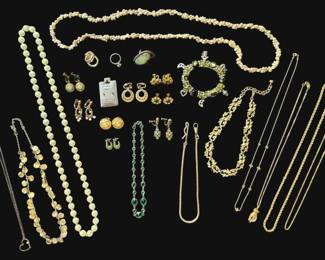 Green Gold Costume Jewelry