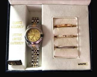Jaclyn Smith Interchangeable Watch Set