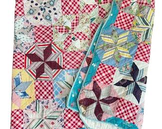 009 Antique Hand Sewn Quilt