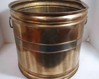 Large Brass Double Handled Planter