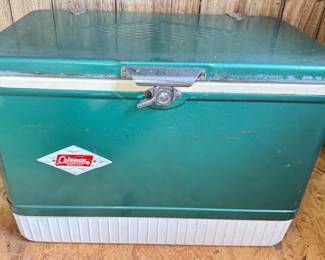 Vintage Coleman Metal Cooler