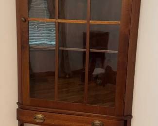 Vintage Wooden Corner Cabinet
