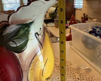$22~ FRUIT MOTIF LEMONAIDE PITCHER