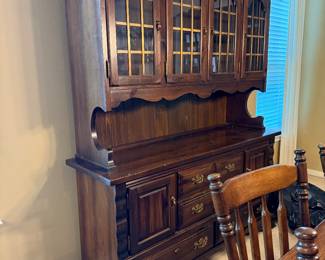 $275~ ANTIQUE AMAZING STEPBACK CUPBOARD