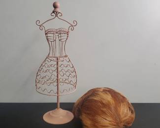 Vintage Hat And Dress Form Jewelry Stand