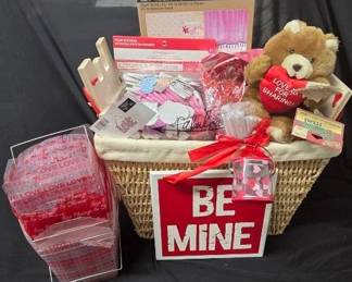 Basket Of Valentines Day Treats