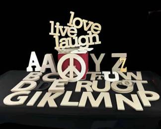 002 Chipboard Letters, Words Symbols